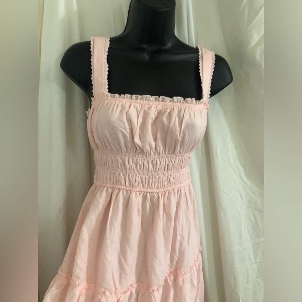 Trixxi floral hem smocked bodice bow strap garden dress size medium brand new - Picture 9 of 16